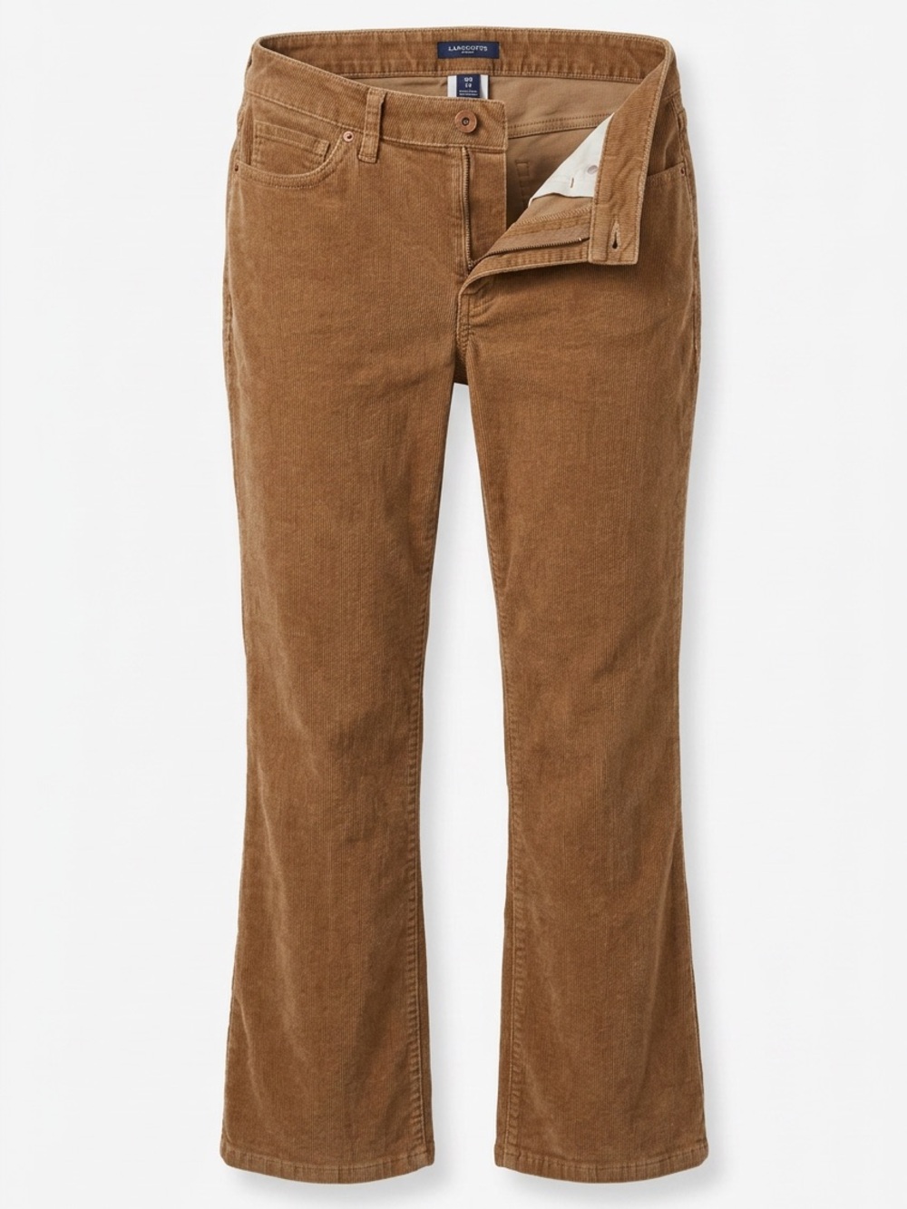 Lands End Corduroy Flared Pants - Brown